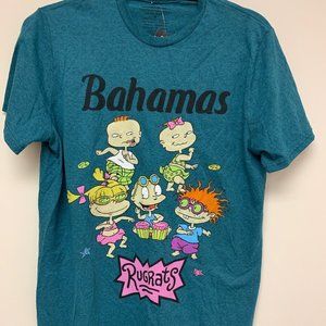 Nickelodeon Rugrats Men's Tee Shirt Turquoise Bahama T-shirt Size M